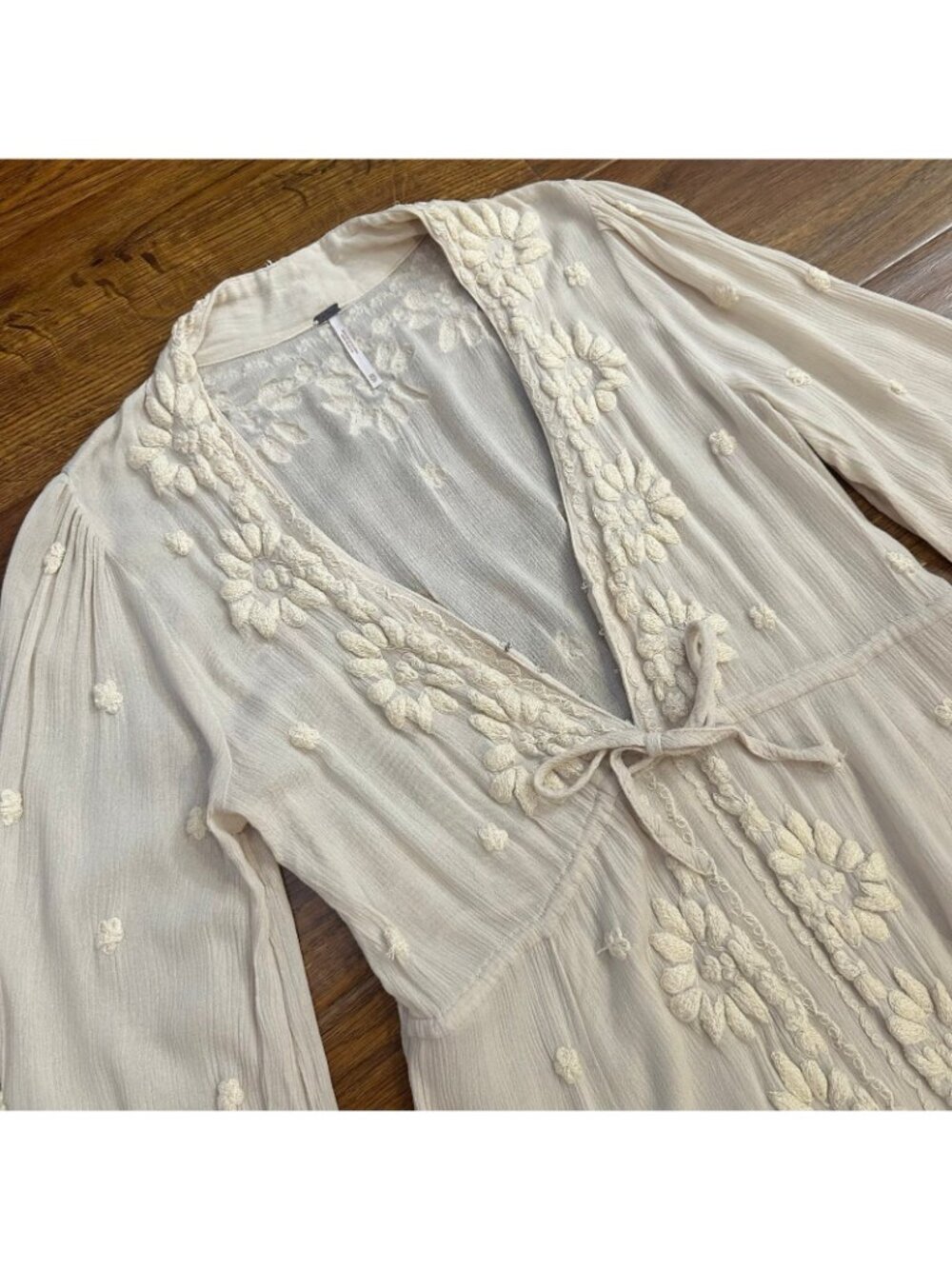 Free People Embroidered Fable Midi Dress - Picture 6 of 12